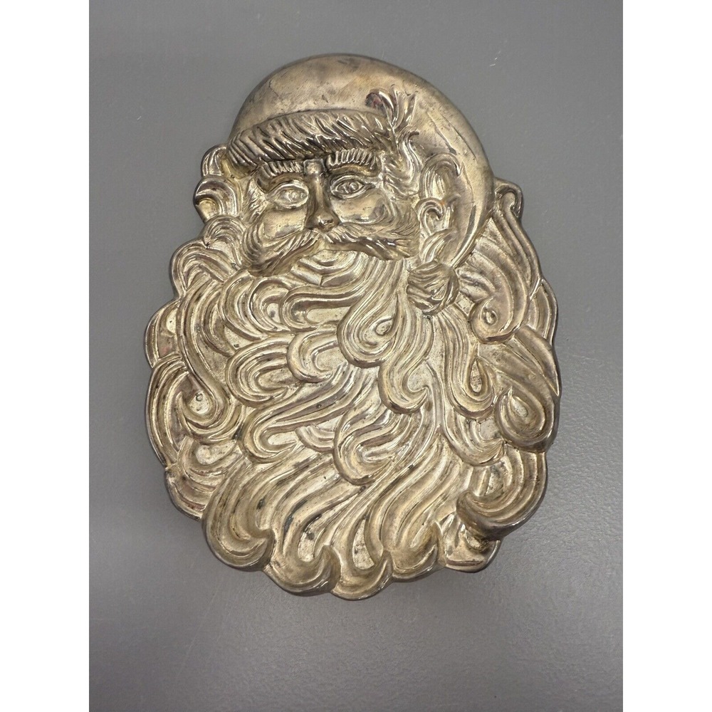 Vintage International Silver‎ Co Santa Claus Christmas Platter Candy Dish #38